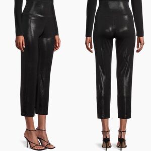 Norma Kamali Pencil Pant Black Free People Metallic NEW